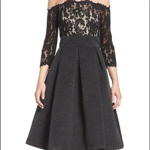 Off shoulder cocktail dress